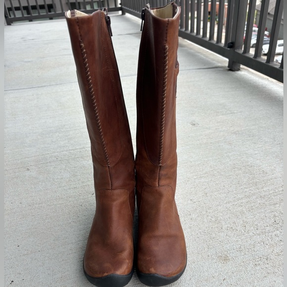 Keen Shoes - Keen Bern Baby Brown Leather Tall Waterproof Boots Size 9.5